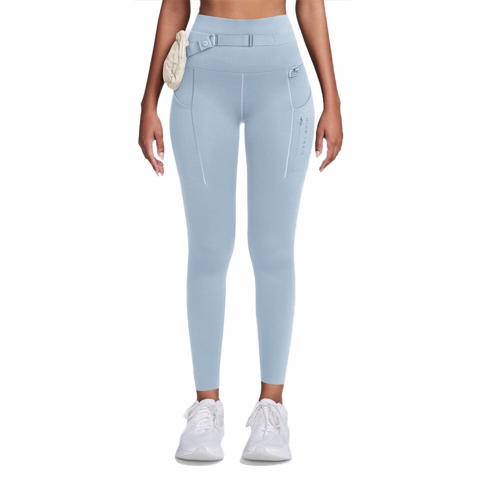 Nike Trail Go Women's High-Waisted 7/8 Leggings + Detachable Pack Blue Sz. M